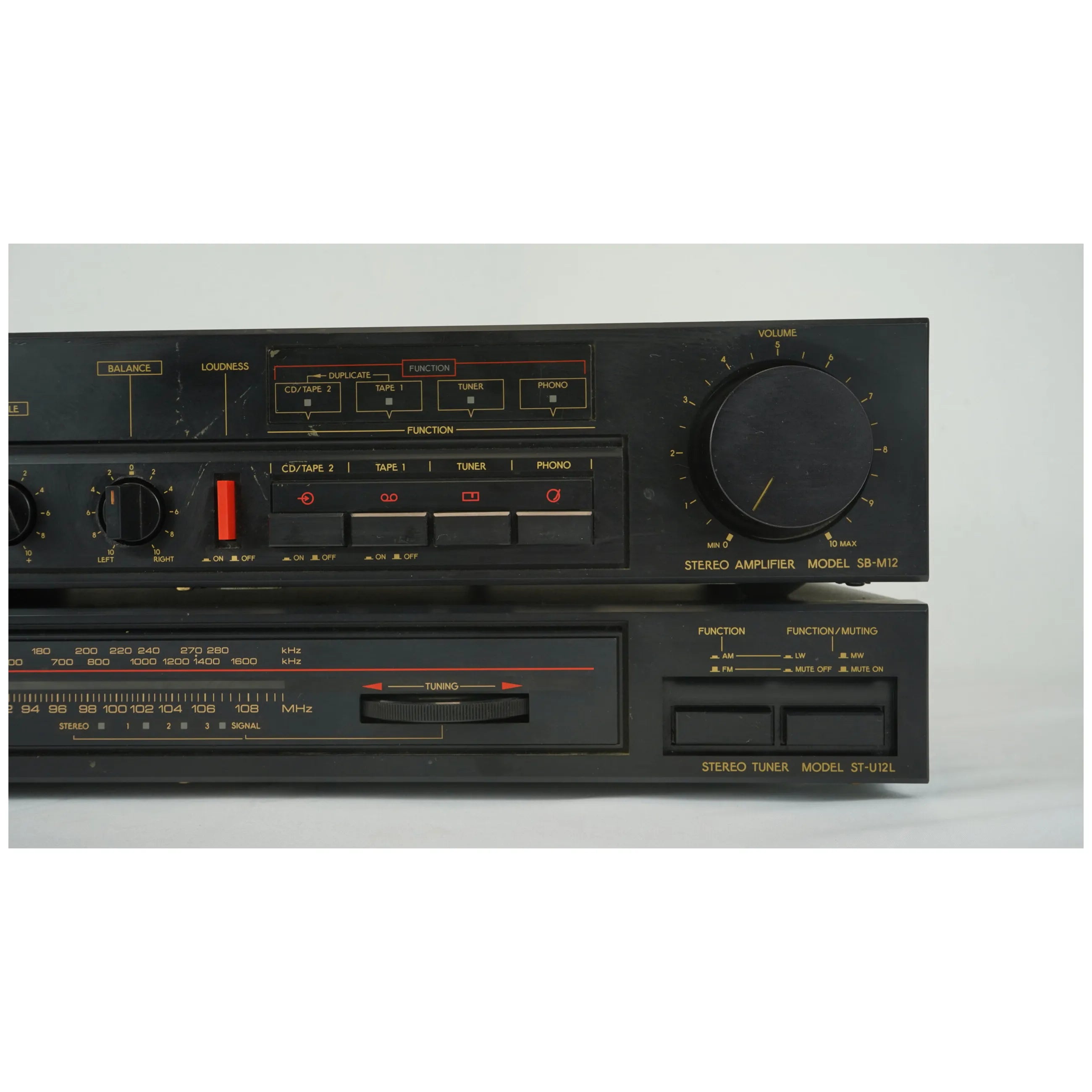Ampli Toshiba SB-M12 et tuner Toshiba ST-U12L
