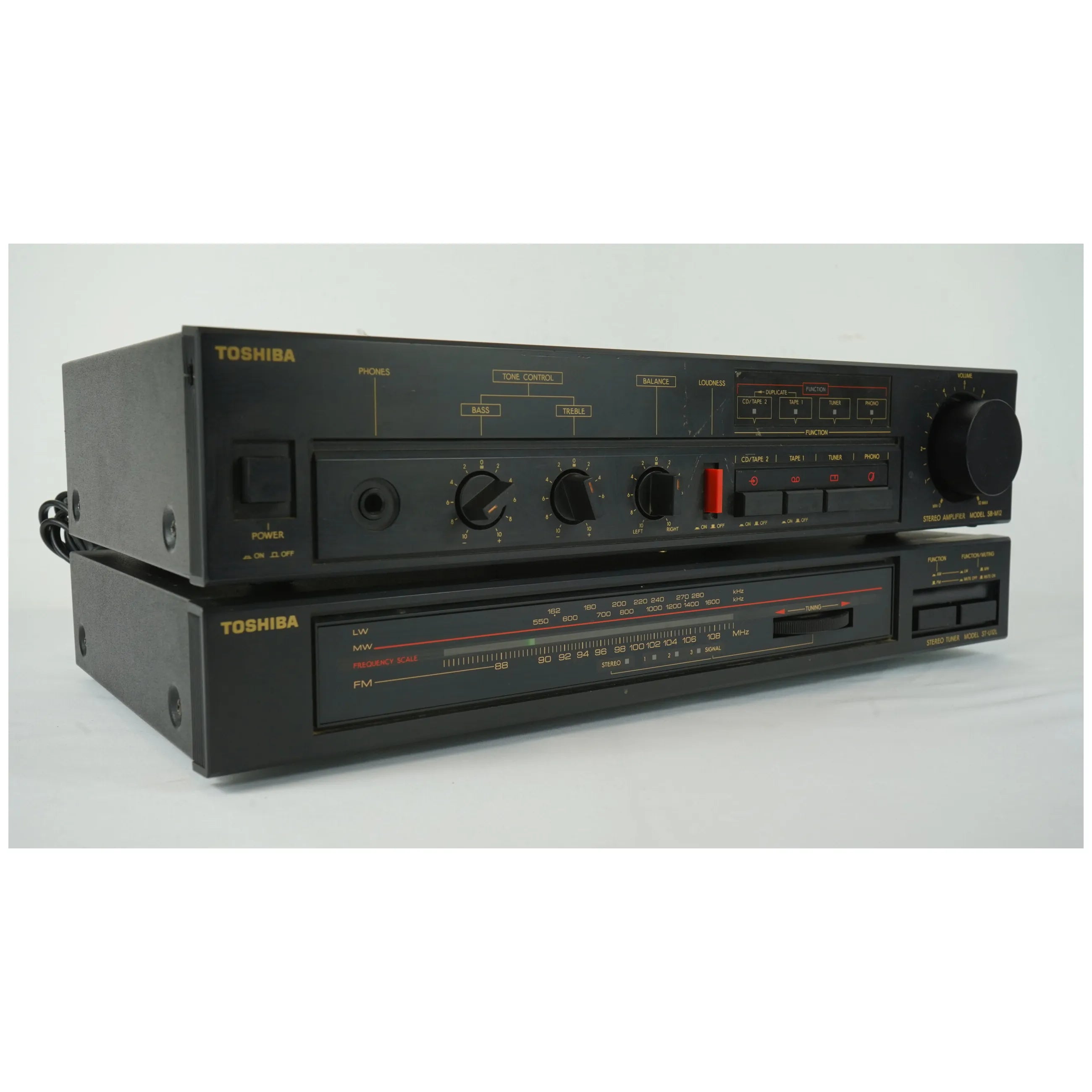 Ampli Toshiba SB-M12 et tuner Toshiba ST-U12L