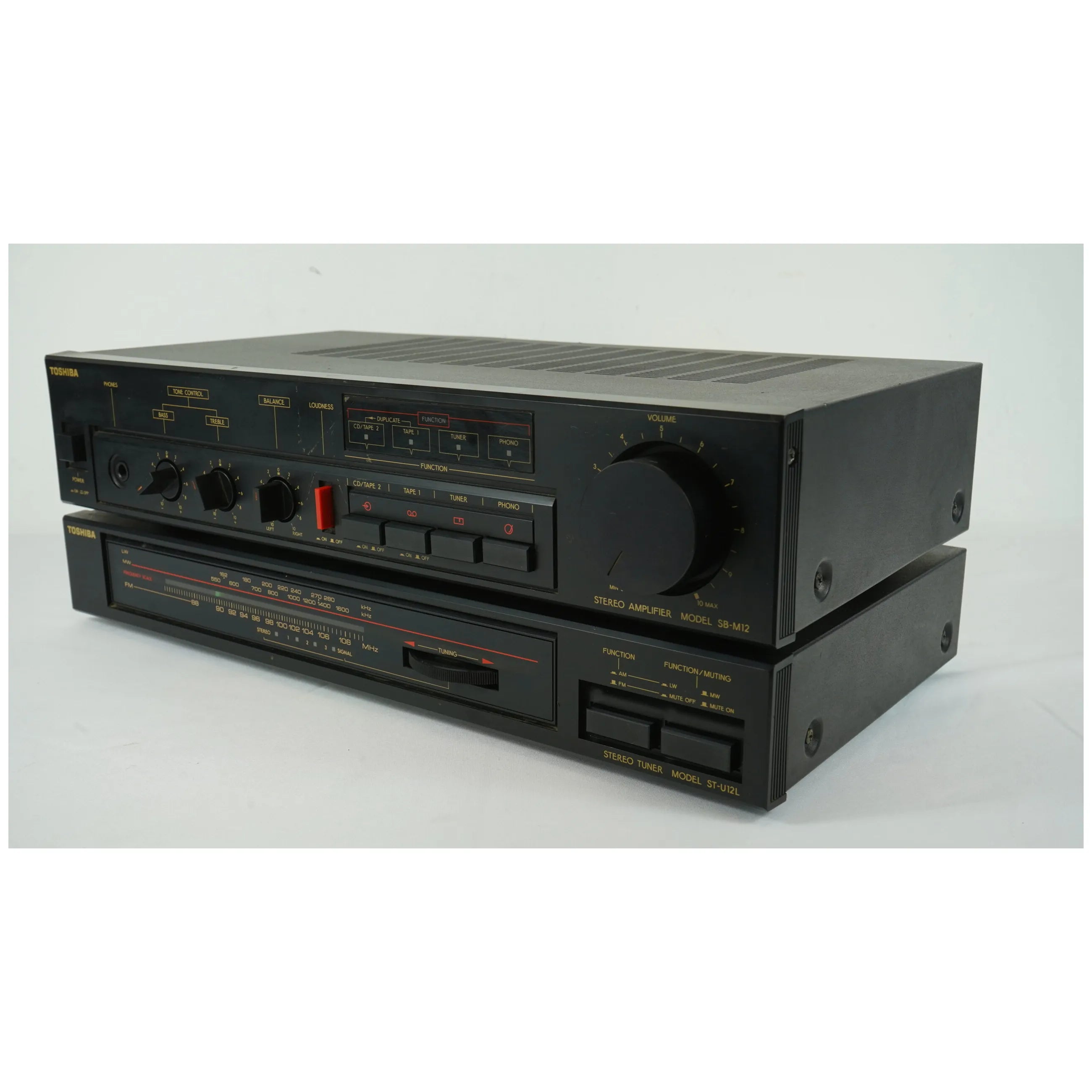 Ampli Toshiba SB-M12 et tuner Toshiba ST-U12L