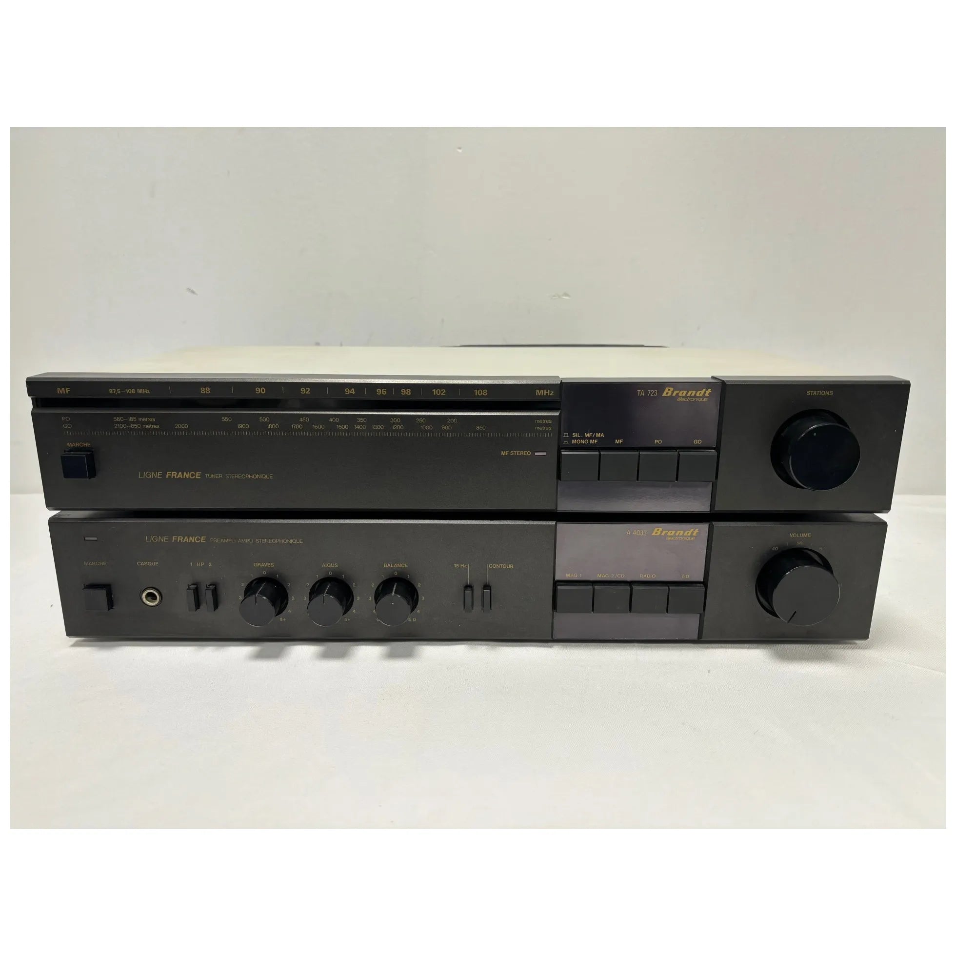 Amplificateur Brandt A4033 + Tuner TA723