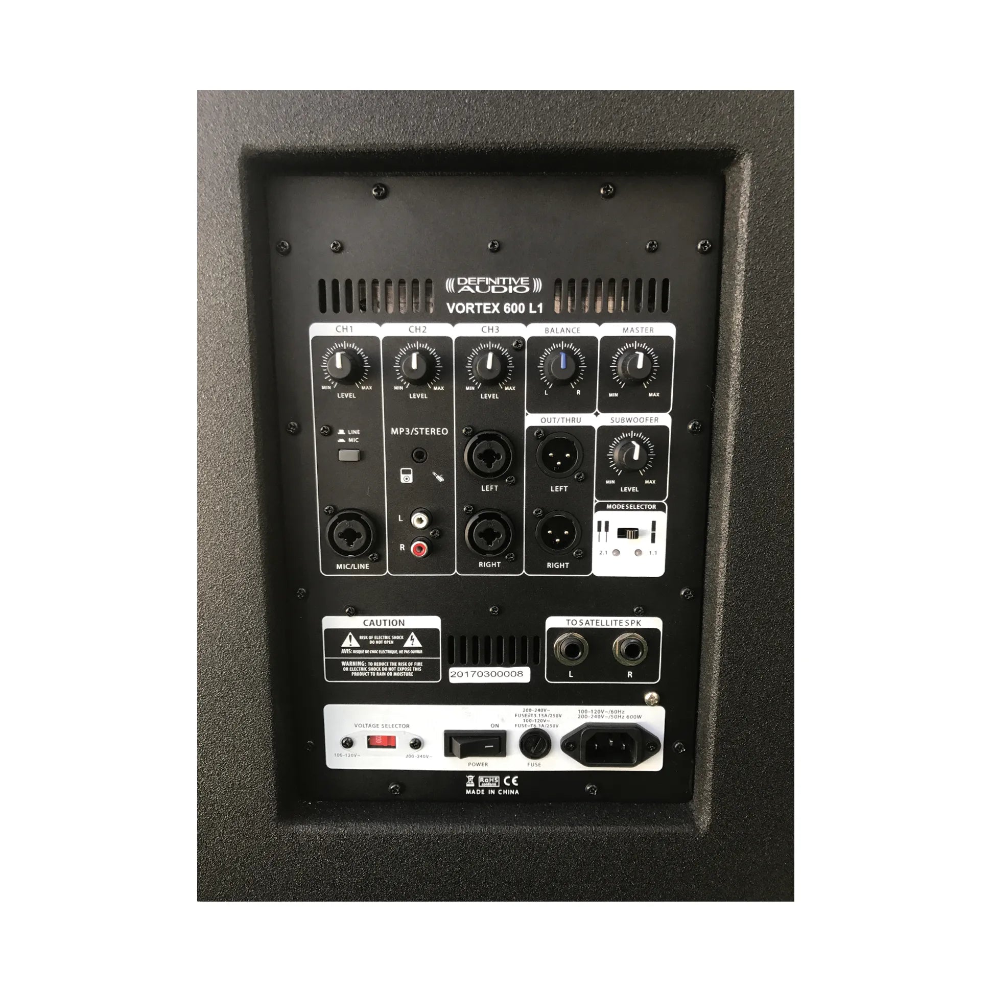 Système de sono Vortex 600 L1 – 600 W RMS (pack colonne + caisson)