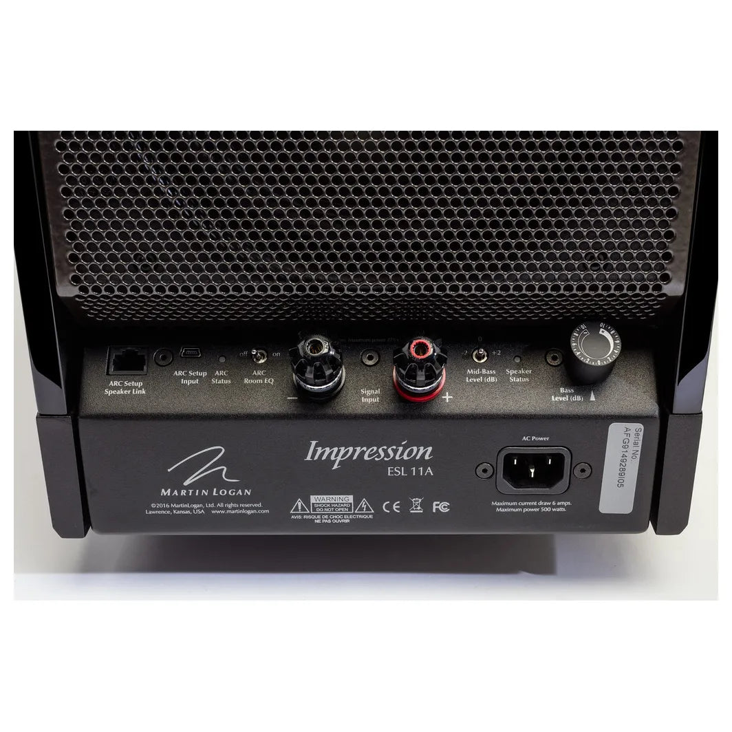 Enceintes Martin Logan ESL11A Piano Black