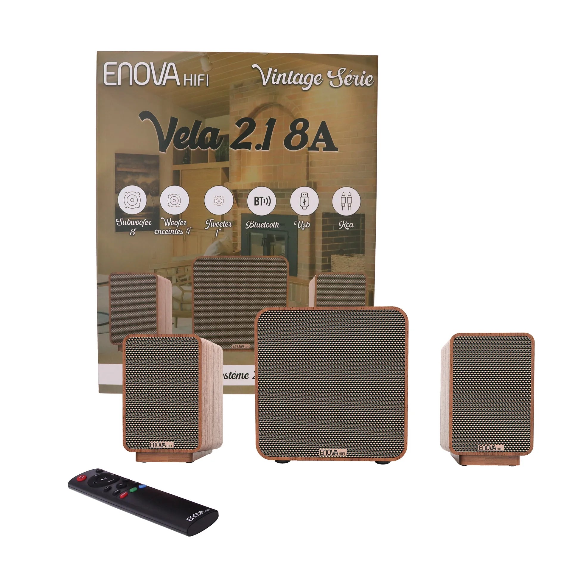 Système audio 2.1 Enova Hifi VELA 2.1 8A