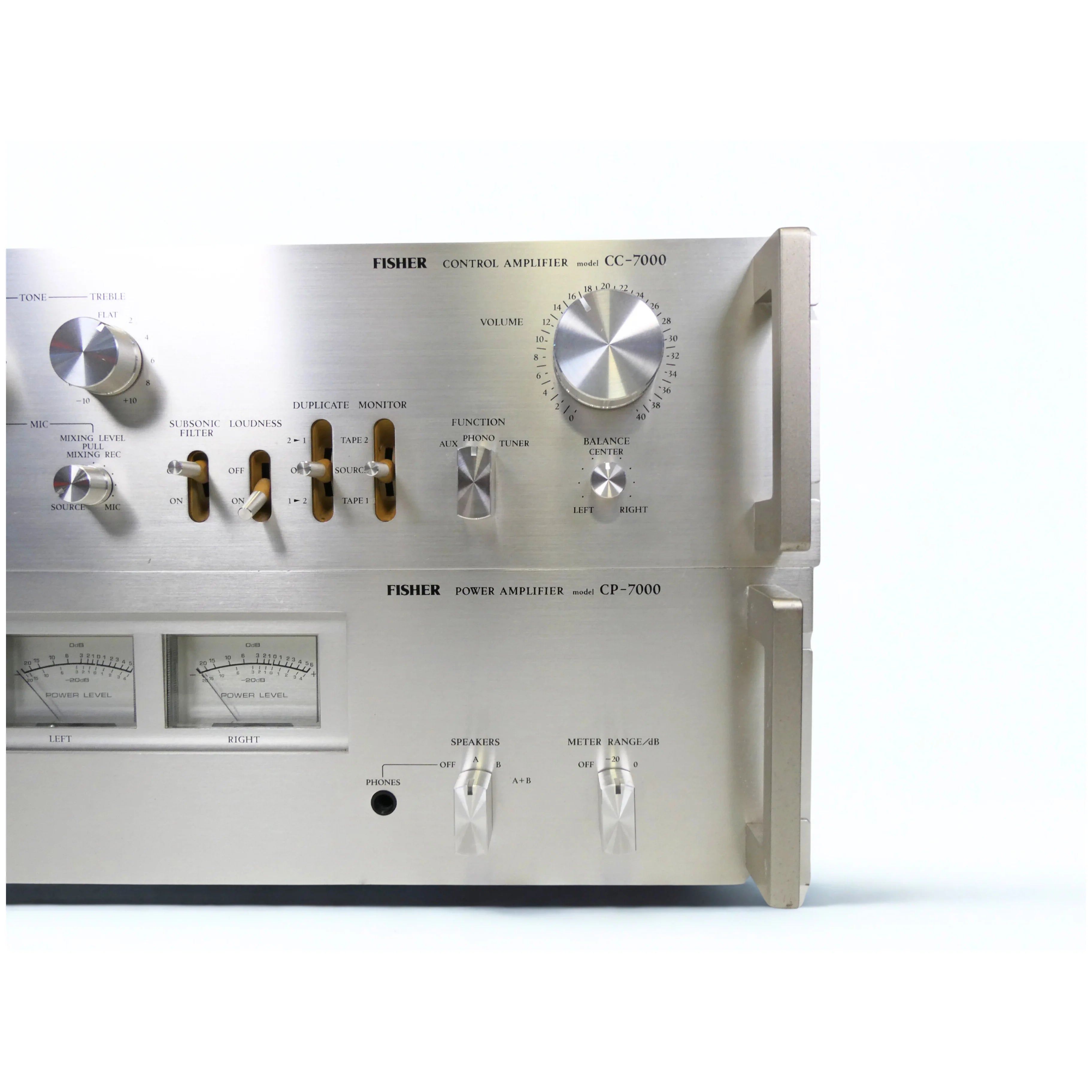 Pré ampli Fisher CC-7000 + Ampli de puissance CP-7000