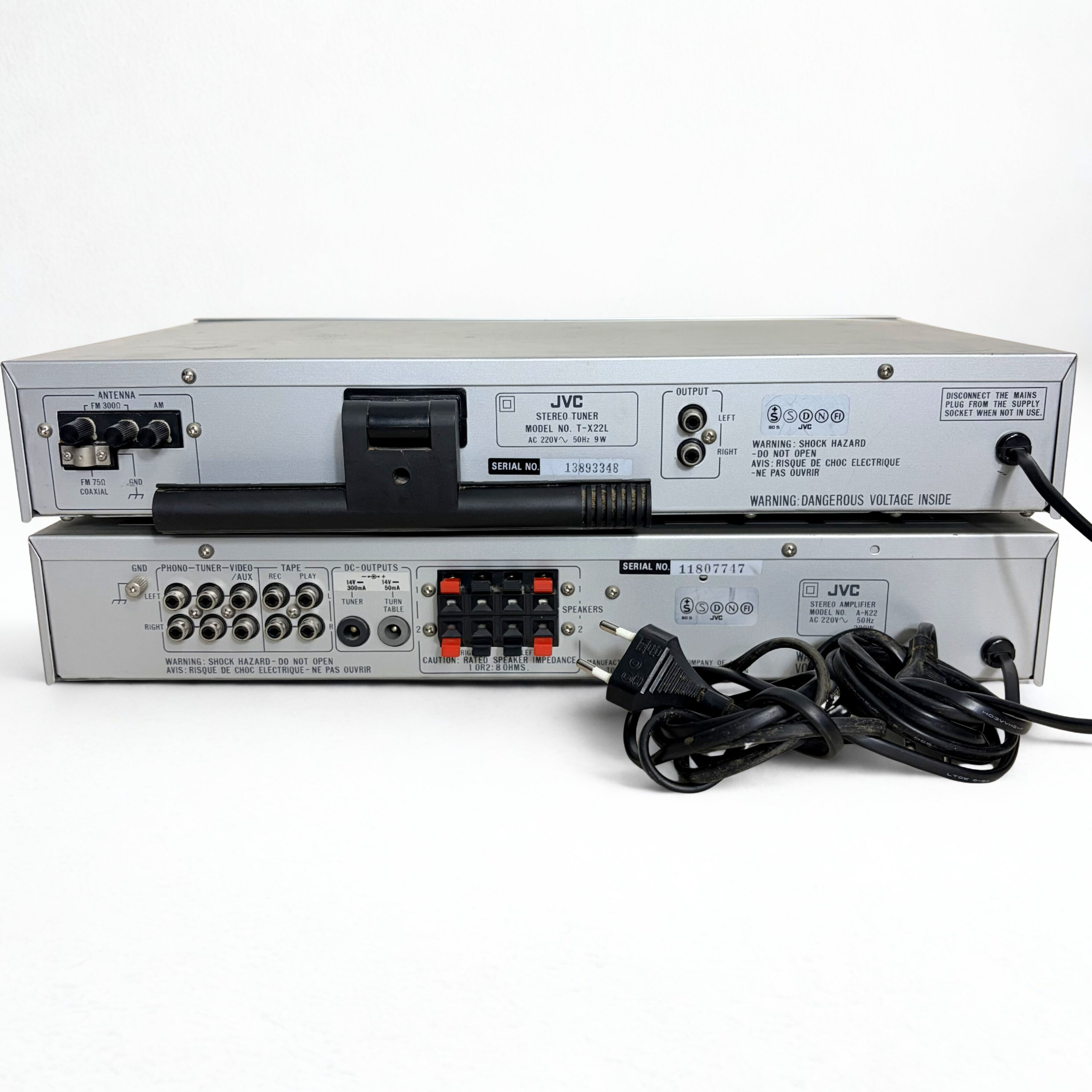 Ampli JVC A-K22 + Tuner JVC T-X22L