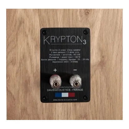 Enceinte bibliothèque Davis Acoustics Krypton 3
