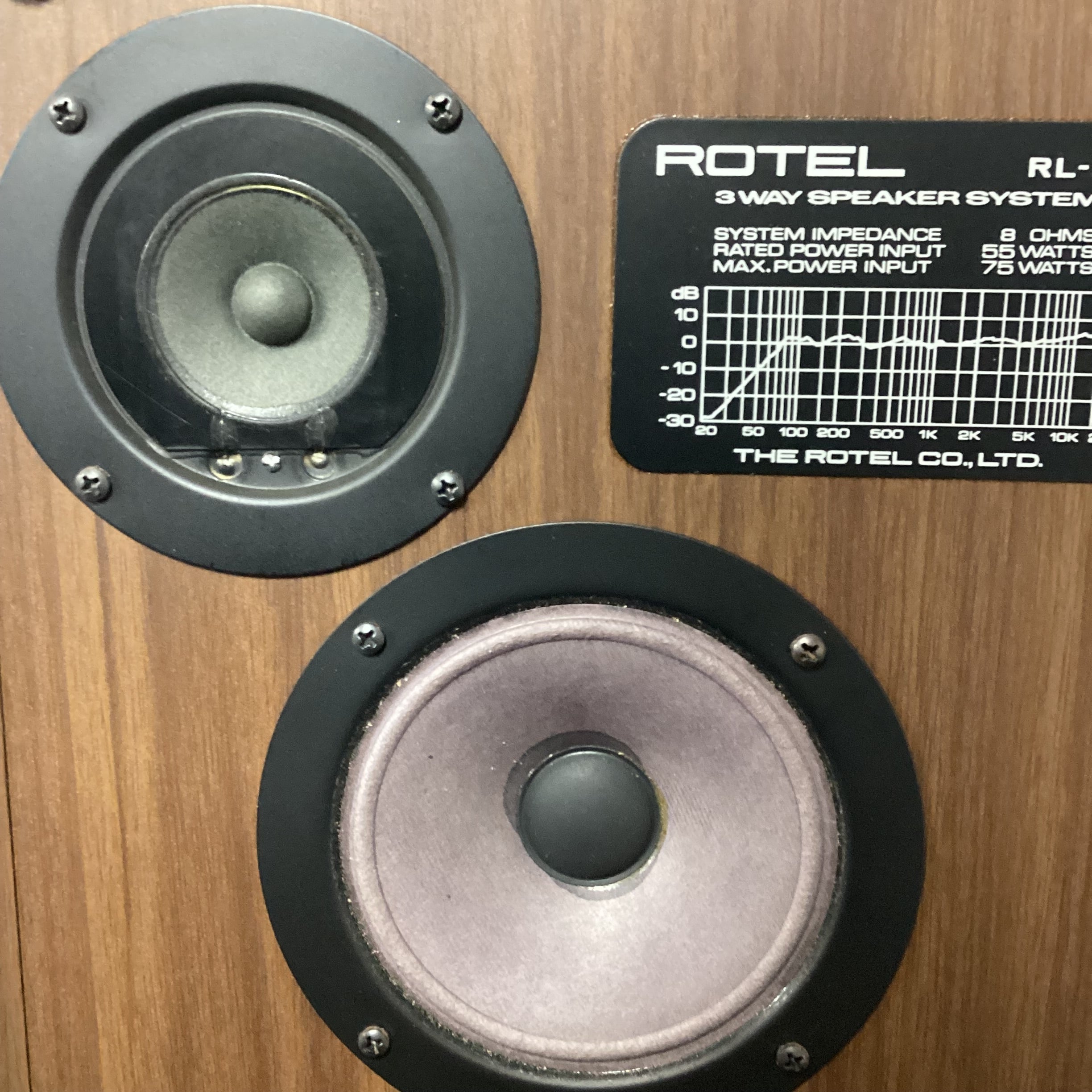 Enceintes Rotel RL-550