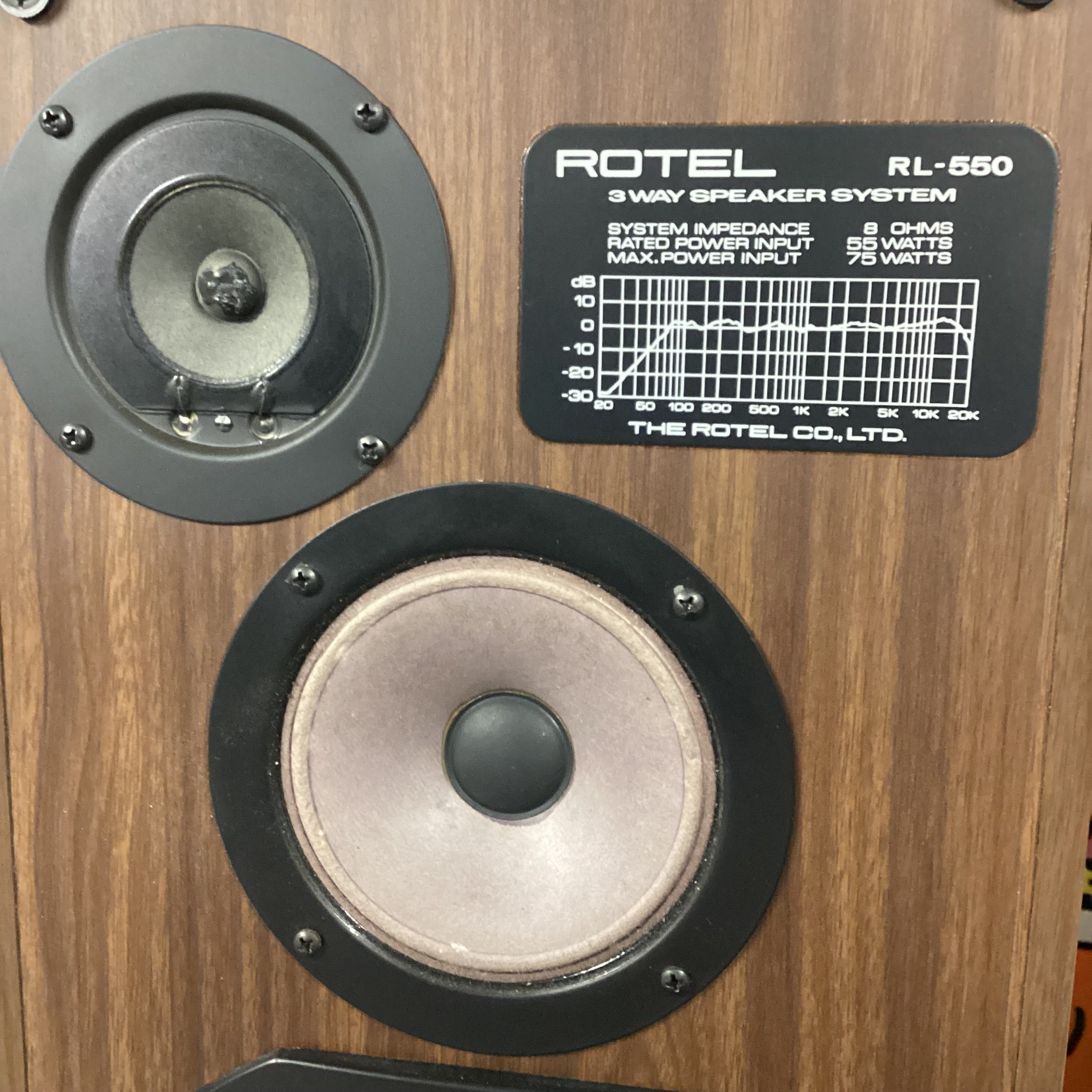 Enceintes Rotel RL-550