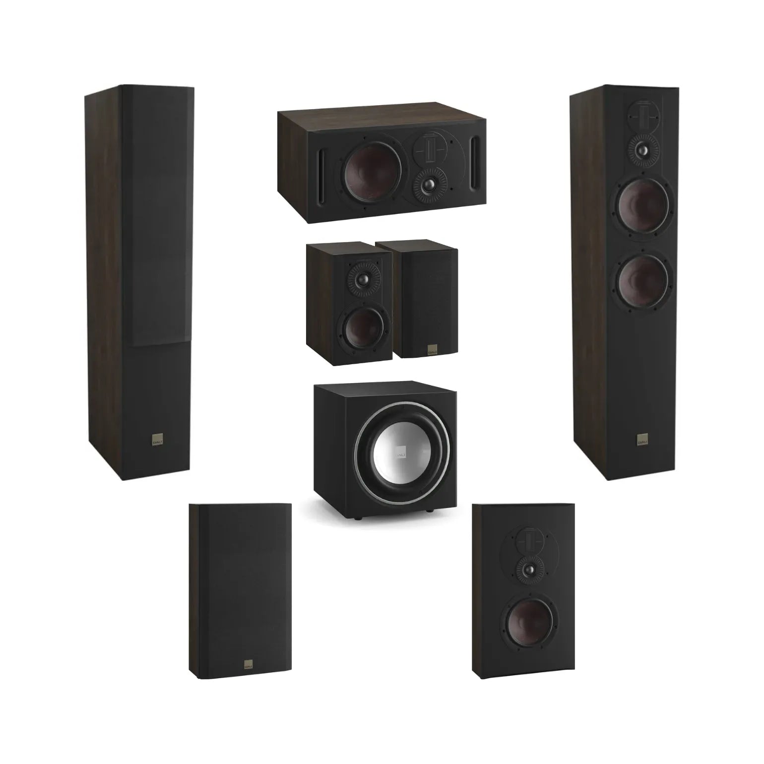 Pack d’enceintes 7.1 Dali Opticon MK2 + Sub E-9 F