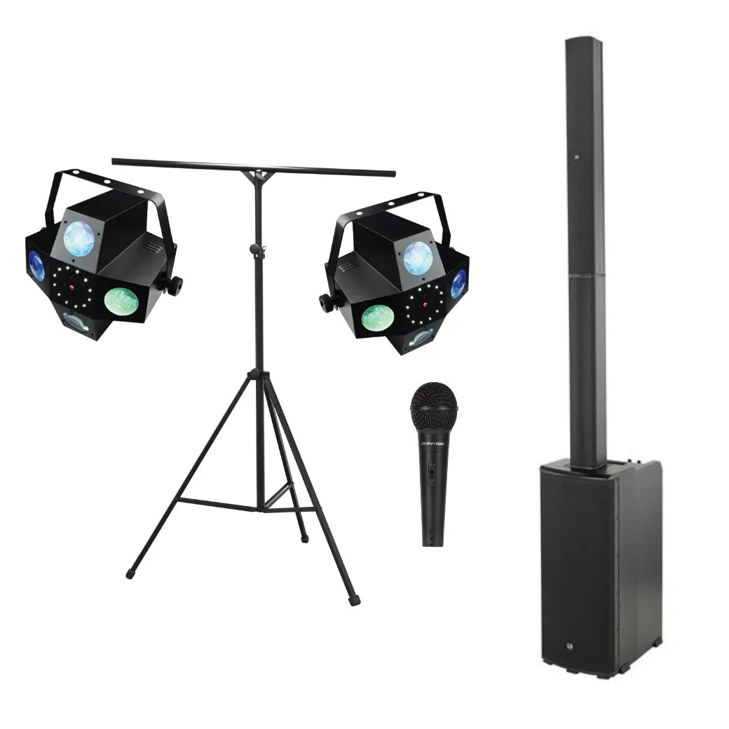 Pack Location 1 – Enceinte + Lumières + Micro