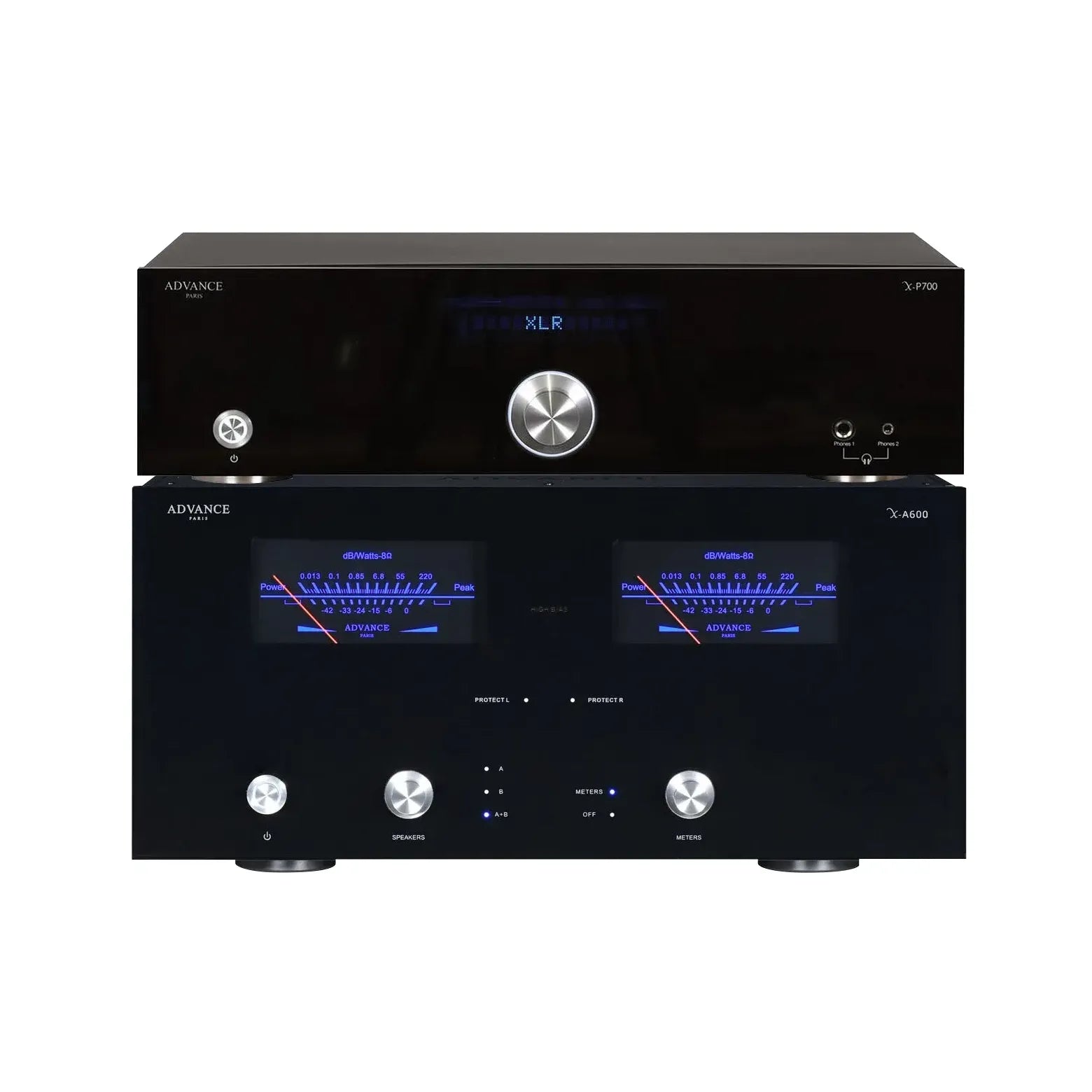 Ensemble Advance Paris X-P700 (préampli) + X-A600 (amplificateur)