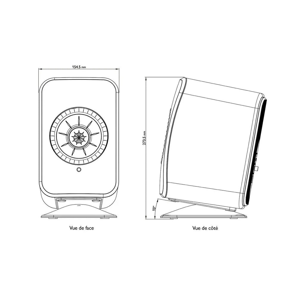 Pieds d’enceintes KEF P1 pour KEF LSX