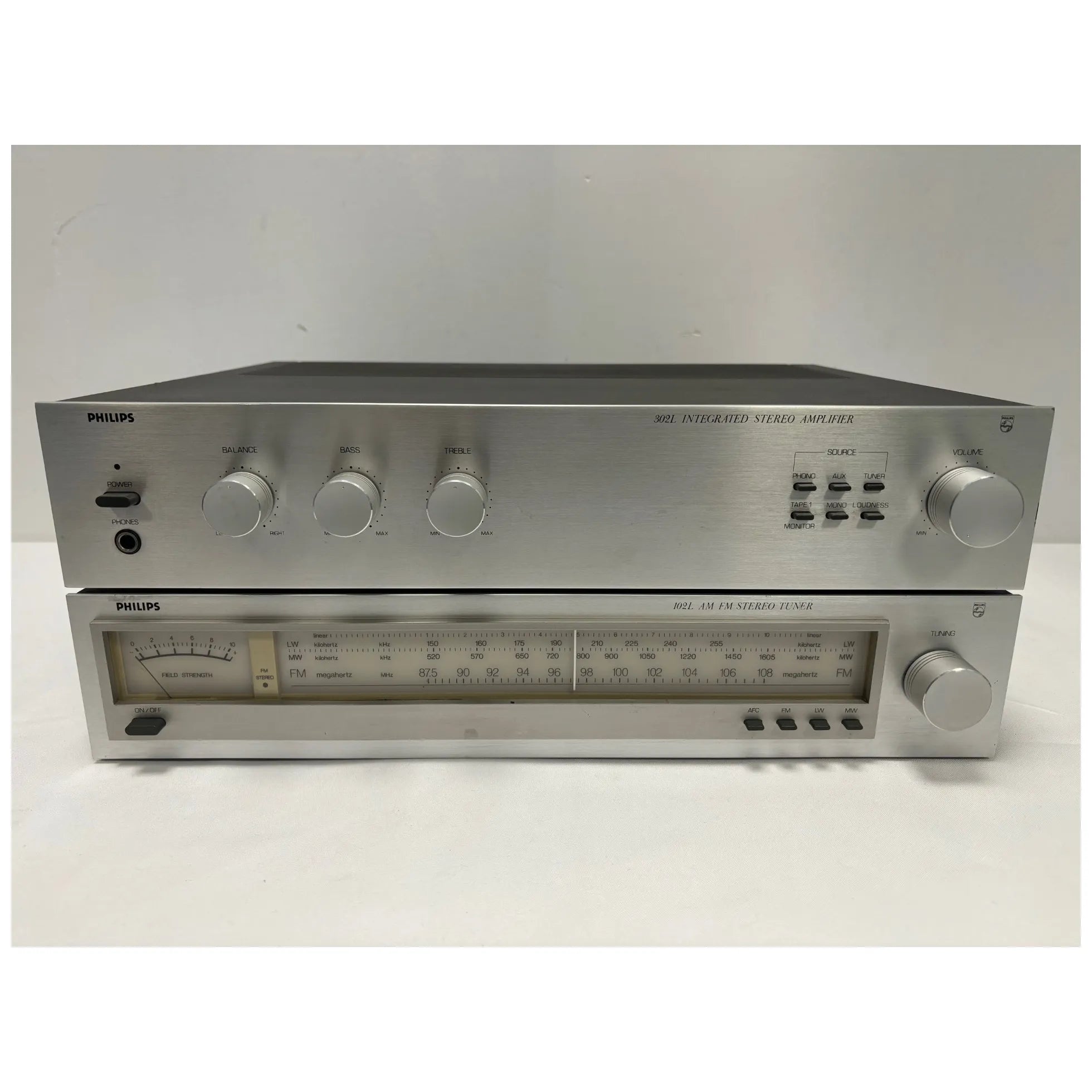 Ampli Philips AH302 + Tuner Philips AH102L