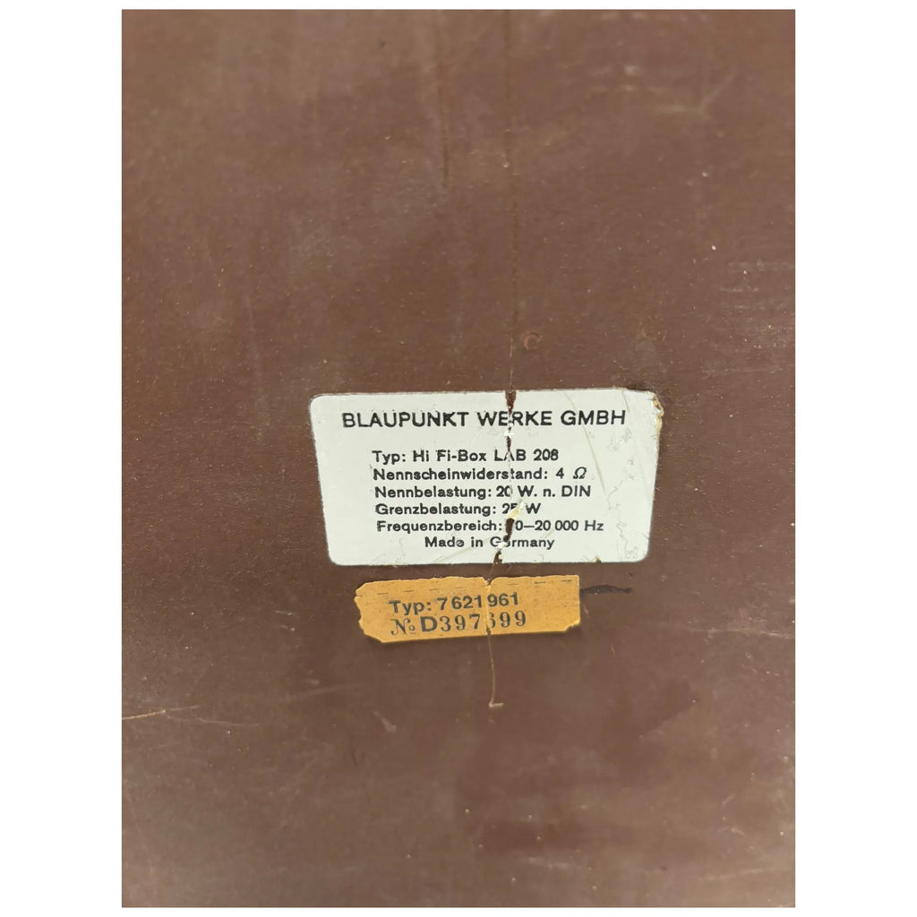 Enceintes Blaupunkt Hi-Fi Box Lab 208