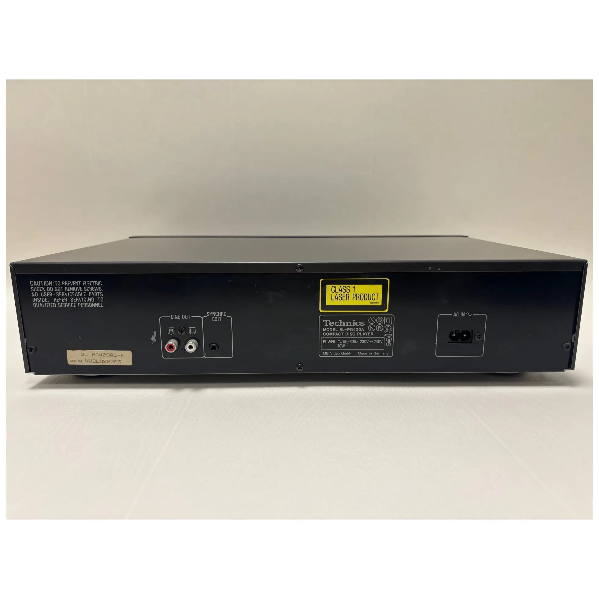 Lecteur CD Technics SL‑PG420A