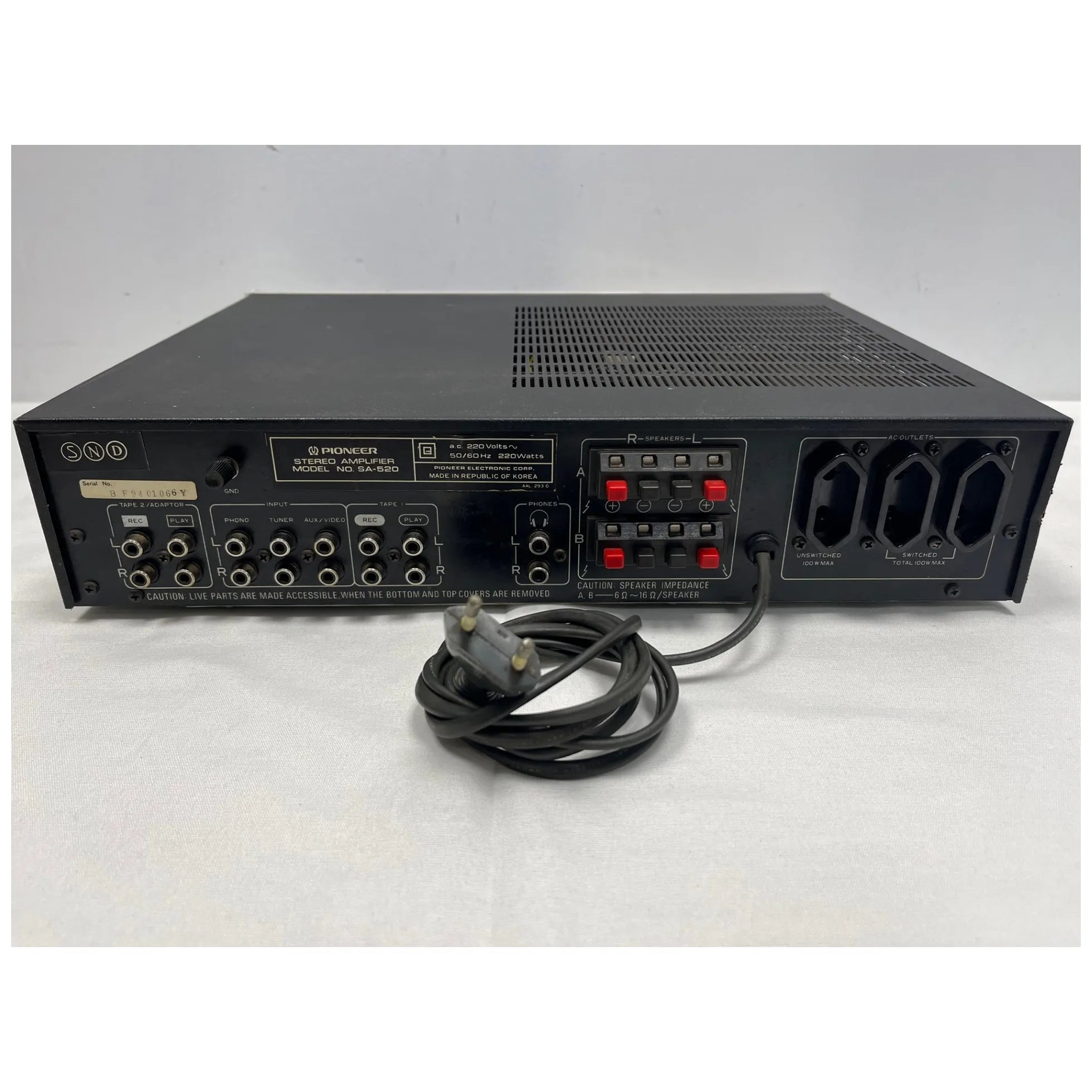 Amplificateur Pioneer SA-520